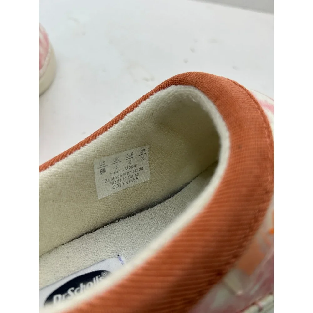 Dr Scholls Cozy Vibes Slippers 6M Pink Tie Dye Slip On Shoes